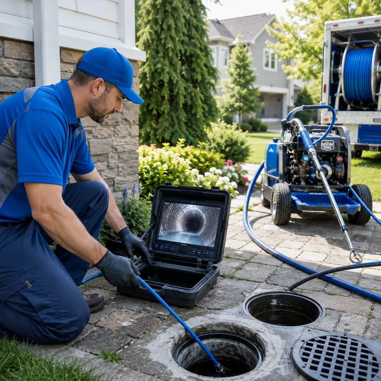 Outdoor drain cleaning professionals serving New Lisbon, NJ